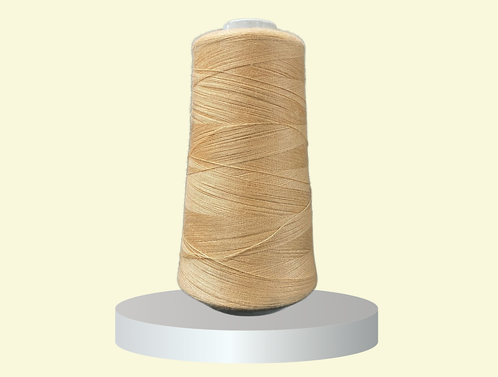 POLYESTER SPUN CHIKU COLOUR