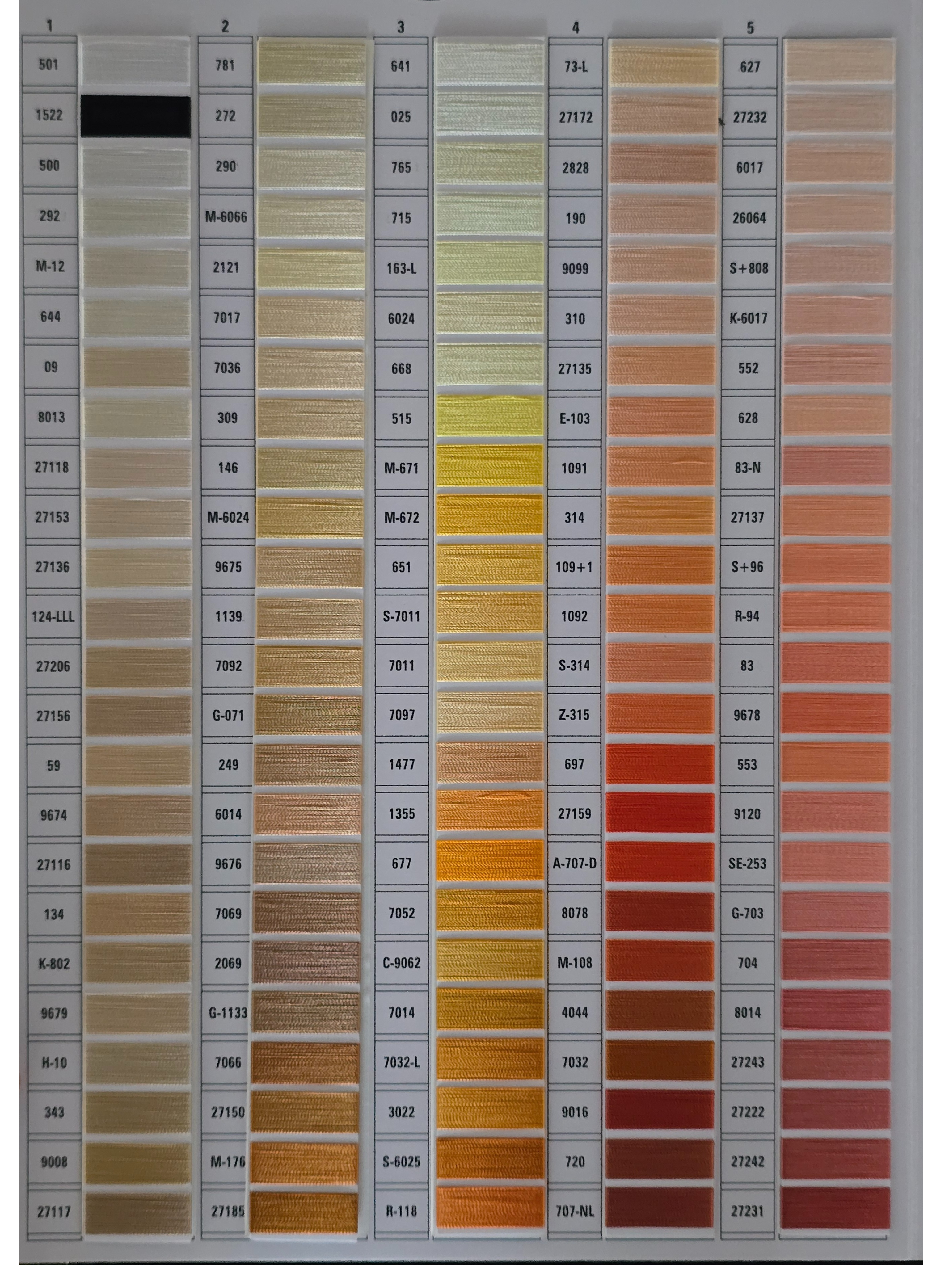 Viscose Thread Shades