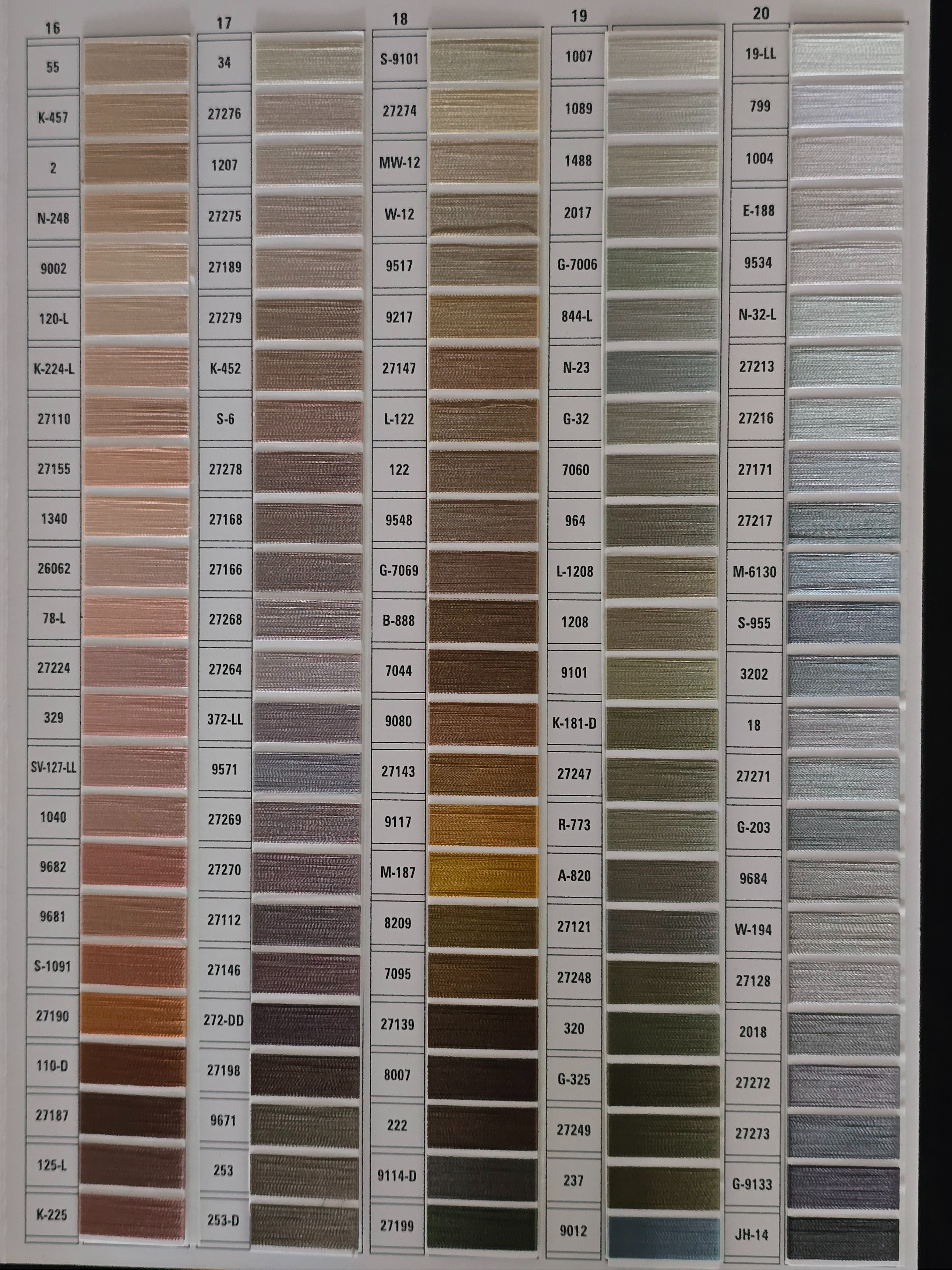 Viscose Thread Shades