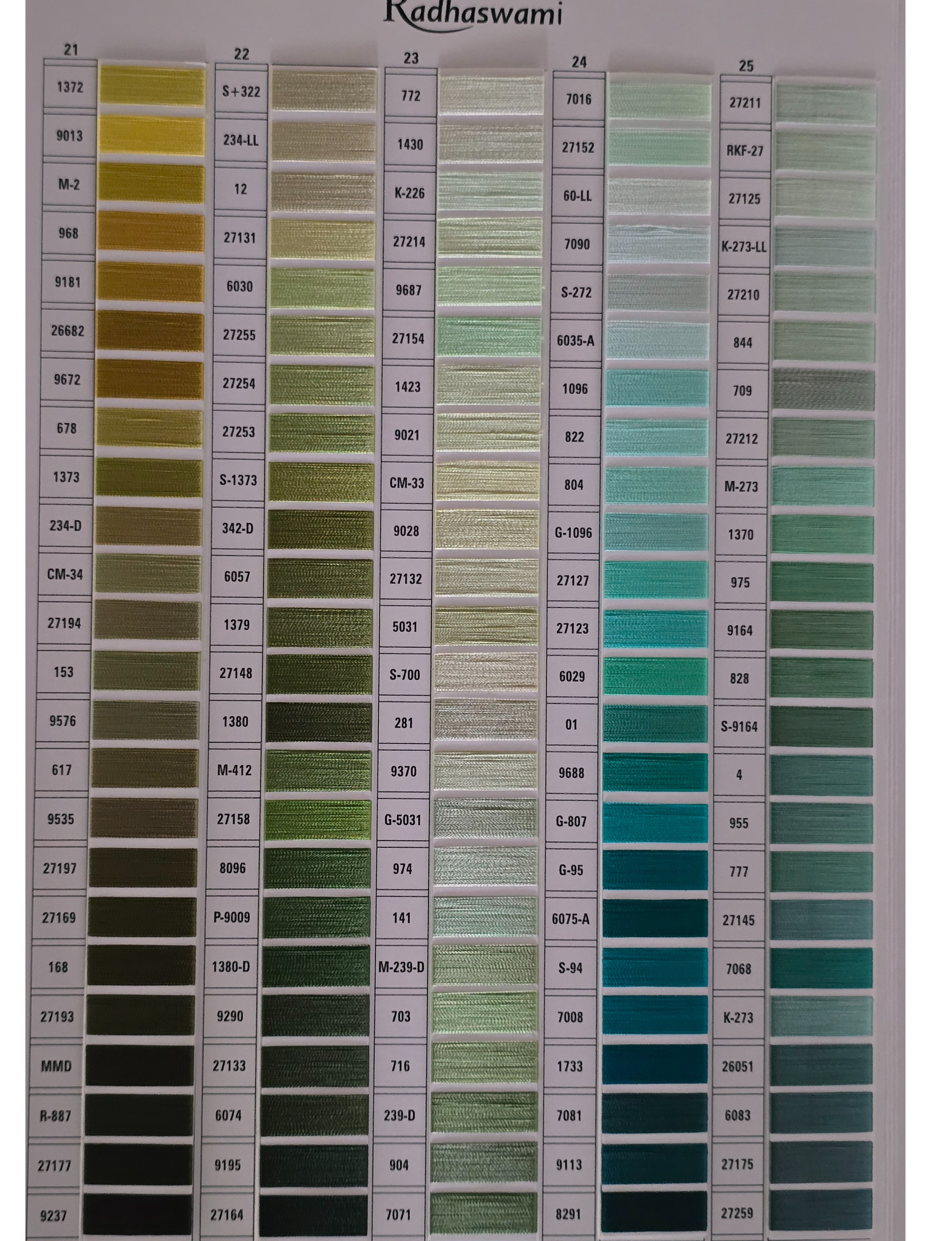 Viscose Thread Shades