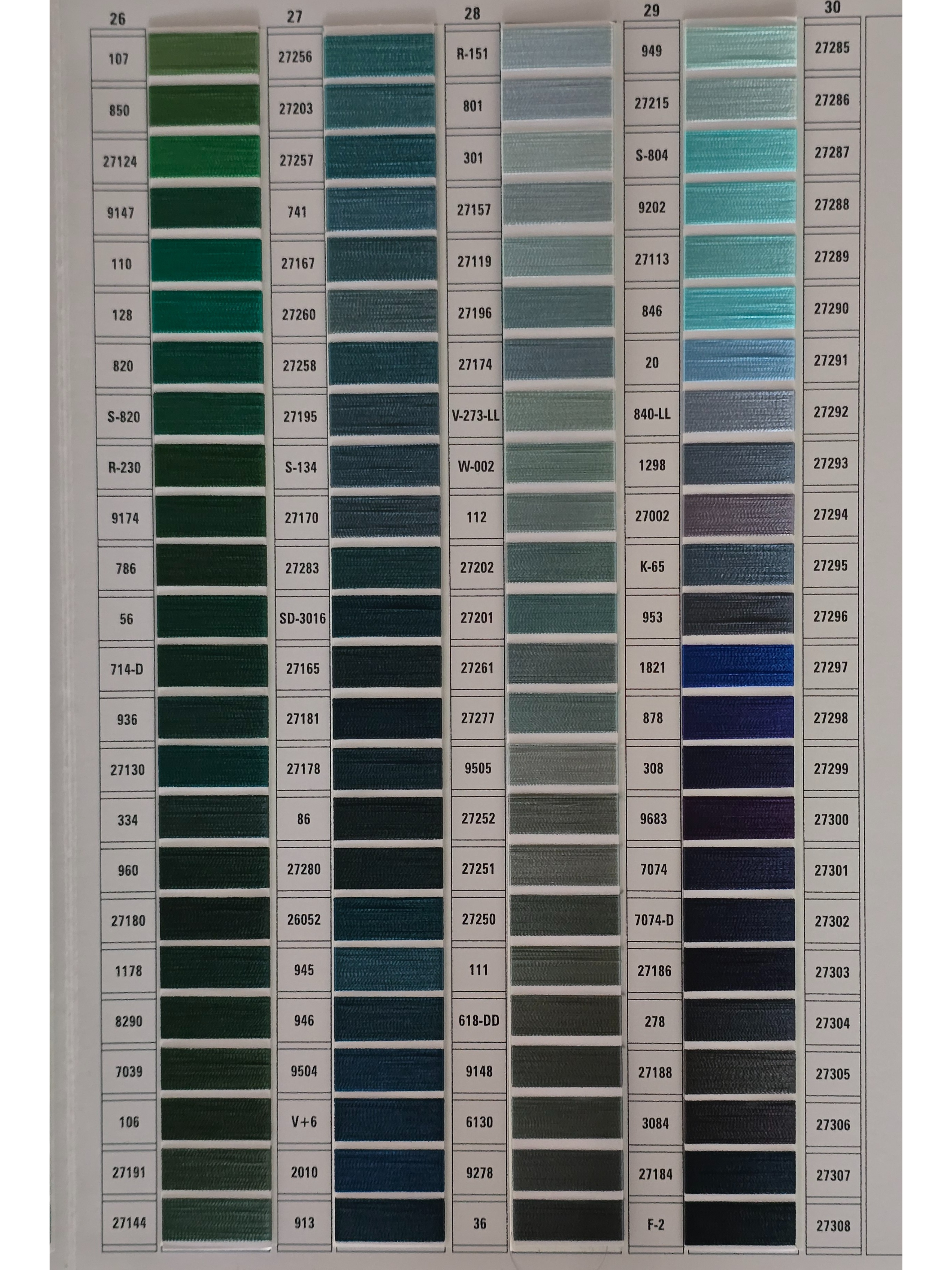 Viscose Thread Shades