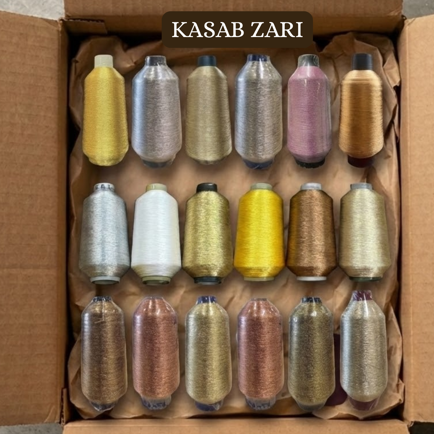 Zari Combo Box With 200 Types of Zari – Computer Embroidery