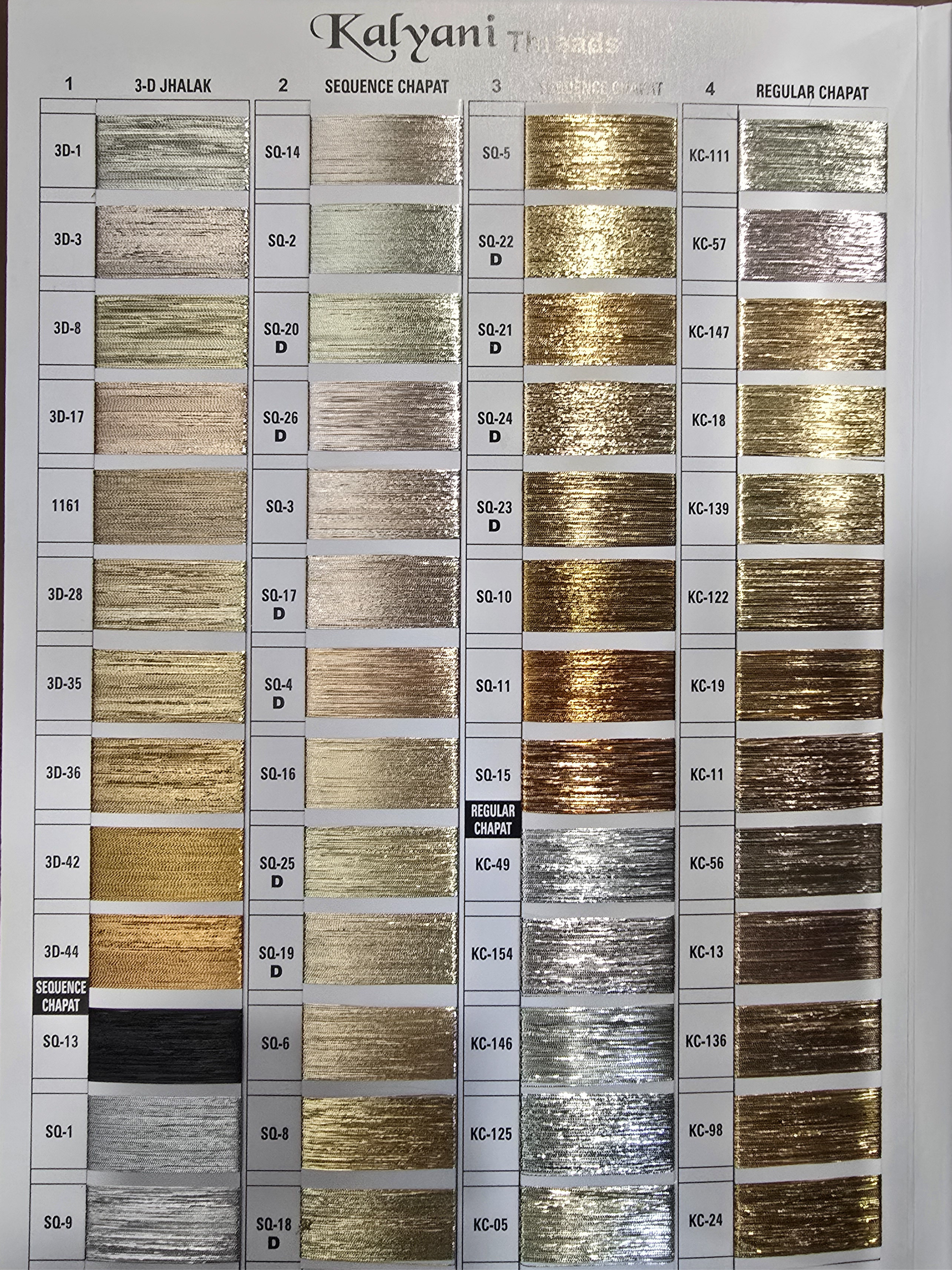 Zari Thread Shades